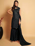 fashionable black georgette trendy party wear readymade salwar suit with black georgette 13548-acy3311 Front View