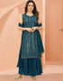 glamorous rama georgette trendy party wear readymade salwar suit with rama georgette 13548-acy3315 Front View