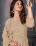 trendy beige georgette designer traditional party wear salwar suit with beige santoon 13555-acy3357 Close-up View