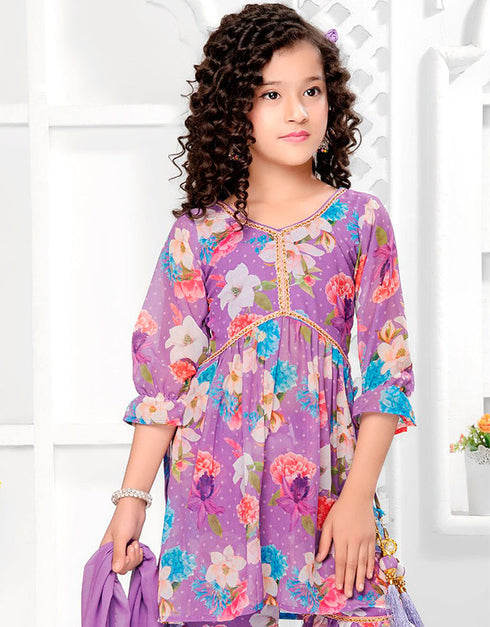 designer party wear readymade salwar suit georgette georgette purple of-13571-acy3459 Close-up View