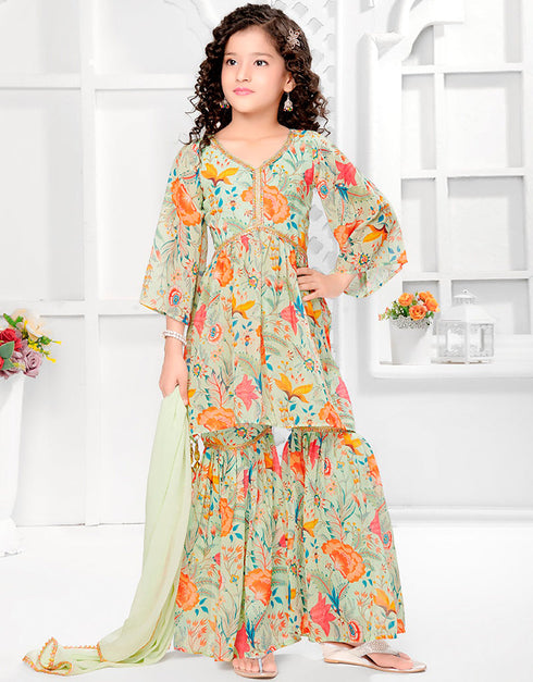 designer party wear readymade salwar suit georgette georgette off white of-13571-acy3460 Front View