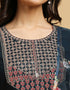 trendy blue cotton designer party wear readymade salwar suit with blue cotton 13584-acy3557 Back View