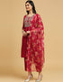 sophisticated pink cotton designer party wear readymade salwar suit with pink cotton 13584-acy3562 Side View