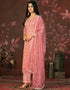elegant pink modal butti designer party wear readymade salwar suit with pink santoon 13588-acy3584 Front View