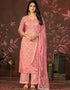 elegant pink modal butti designer party wear readymade salwar suit with pink santoon 13588-acy3584 Front View