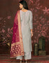 contemporary grey modal butti designer party wear readymade salwar suit with grey santoon 13588-acy3590 Close-up View
