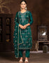elegant green modal butti designer party wear readymade salwar suit with green santoon 13589-acy3595 Front View