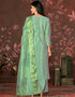 sleek green modal butti designer party wear readymade salwar suit with green santoon 13589-acy3597 Close-up View