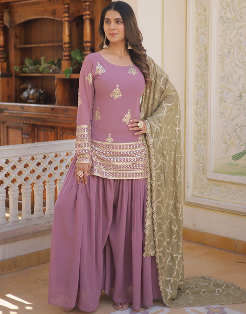 elegant onion faux georgette trendy designer readymade suit collection with onion faux georgette 13591-acy3611 Close-up View