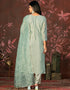 sleek blue simmer cotton designer party wear heavy salwar suit collection with blue santoon 13598-acy3662 Close-up View