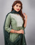 trendy pista muslin silk designer party wear readymade salwar suit with pista muslin silk 13601-acy3681 Back View