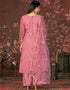 sleek pink organza designer party wear heavy salwar suit collection with pink santoon 13604-acy3705 Close-up View