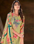 glamorous green muslin silk trendy designer readymade suit collection with green gadwal silk 13613-acy3767 Close-up View