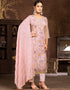 stylish pink organza designer party wear salwar suit with pink santoon 13630-acy3882 Back View