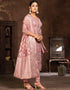 sophisticated pink organza designer party wear salwar suit with pink santoon 13630-acy3889 Back View