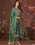 contemporary green organza designer party wear salwar suit with green santoon 13630-acy3891 Back View