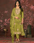 stylish mahendi organza designer party wear salwar suit with mahendi santoon 13630-acy3893 Front View