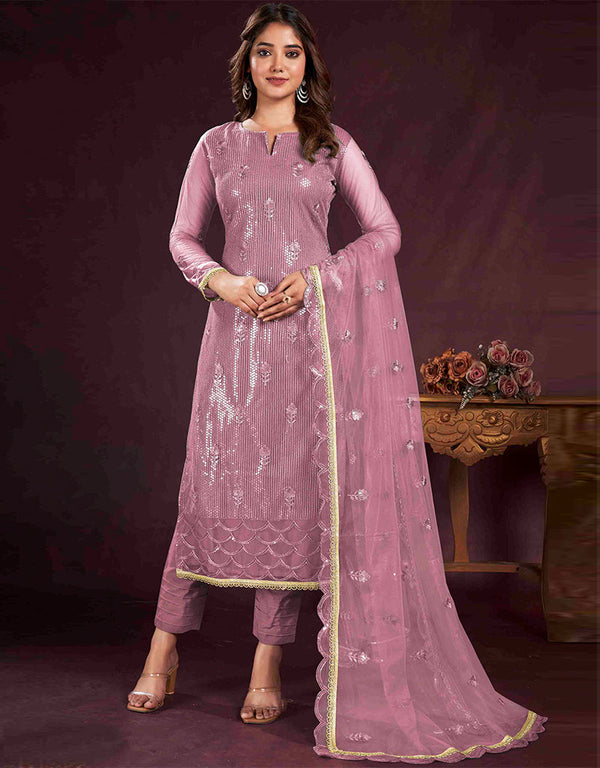 trendy onion butterfly net designer party wear salwar suit with onion american crepe 13632-acy3904 Front View