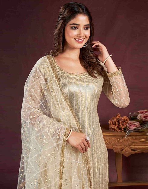 contemporary white butterfly net designer party wear salwar suit with white american crepe 13632-acy3911 Close-up View