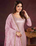 stylish pink butterfly net designer party wear salwar suit with pink american crepe 13632-acy3913 Close-up View