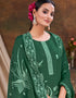 trendy green viscose designer party wear readymade salwar suit with green gadwal silk 13636-acy3932 Close-up View