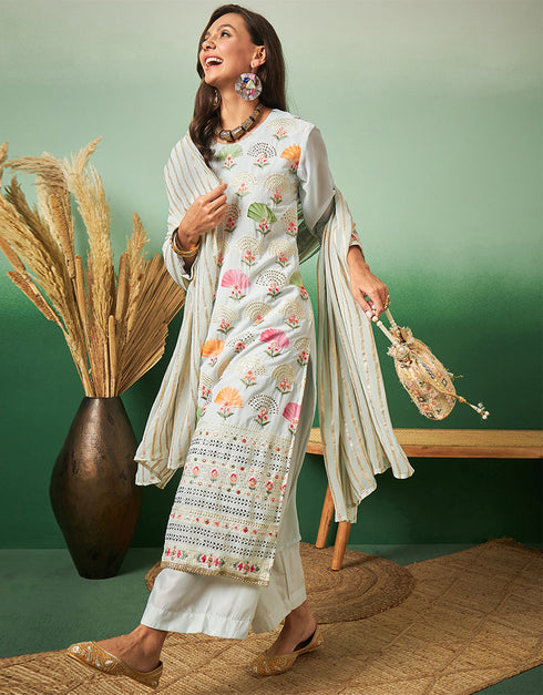 sleek light blue georgette trendy designer party wear salwar suit with light blue georgette 13641-acy3971 Front View