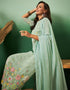 glamorous aqua blue georgette trendy designer party wear salwar suit with aqua blue georgette 13641-acy3974 Front View