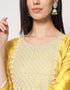 sophisticated lemon south silk designer party wear readymade salwar suit with lemon south silk 13645-acy3993 Back View