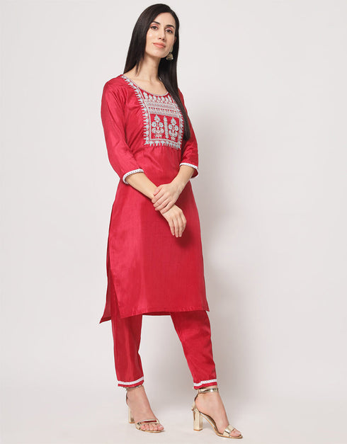 contemporary pink south silk designer party wear readymade salwar suit with pink south silk 13645-acy3995 Side View