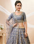 chic grey art silk designer party wear lehenga choli with grey art silk 13651-acy4018 Close-up View