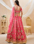 elegant pink art silk designer party wear lehenga choli with pink art silk 13651-acy4020 Close-up View