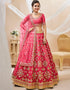 elegant pink art silk designer party wear lehenga choli with pink art silk 13651-acy4020 Front View