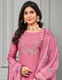 elegant pink cotton silk designer party wear readymade salwar suit with pink chanderi 13656-acy4057 Close-up View