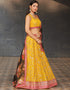 sleek yellow georgette designer party wear lehenga choli with yellow georgette 13658-acy4063 Front View
