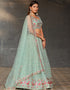 modern sky blue georgette designer party wear lehenga choli with sky blue georgette 13658-acy4064 Front View