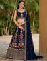 sophisticated nevy blue georgette designer party wear lehenga choli with nevy blue georgette 13658-acy4065 Front View