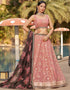 contemporary pink georgette designer party wear lehenga choli with pink georgette 13658-acy4067 Front View
