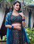 glamorous nevy blue chinon designer party wear readymade lehenga choli with nevy blue chinon 13664-acy4106 Close-up View