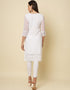 contemporary thread chikankari embroidery work georgette trendy designer party wear readymade long kurti collection with white 13670-acy4143 Close-up View
