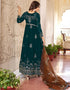 trendy rama faux georgette heavy designer wedding wear salwar suit with rama dull santoon 13671-acy4149 Close-up View