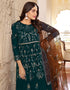 trendy rama faux georgette heavy designer wedding wear salwar suit with rama dull santoon 13671-acy4149 Back View