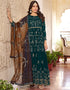 trendy rama faux georgette heavy designer wedding wear salwar suit with rama dull santoon 13671-acy4149 Front View