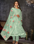 trendy pista net heavy designer wedding wear salwar suit with pista santoon 13688-acy4250 Back View