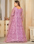 modern purple net heavy designer wedding wear salwar suit with purple santoon 13688-acy4254 Close-up View
