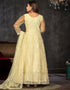 glamorous light yellow net heavy designer wedding wear salwar suit with light yellow santoon 13688-acy4256 Close-up View