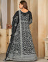 stylish black net heavy designer wedding wear salwar suit with black santoon 13688-acy4259 Close-up View