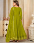 fashionable mahendi georgette heavy designer wedding wear salwar suit with mahendi crepe 13689-acy4263 Close-up View