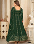 glamorous green georgette heavy designer wedding wear salwar suit with green crepe 13689-acy4267 Close-up View
