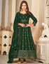 glamorous green georgette heavy designer wedding wear salwar suit with green crepe 13689-acy4267 Back View