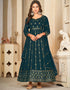 contemporary rama georgette heavy designer wedding wear salwar suit with rama crepe 13689-acy4268 Front View